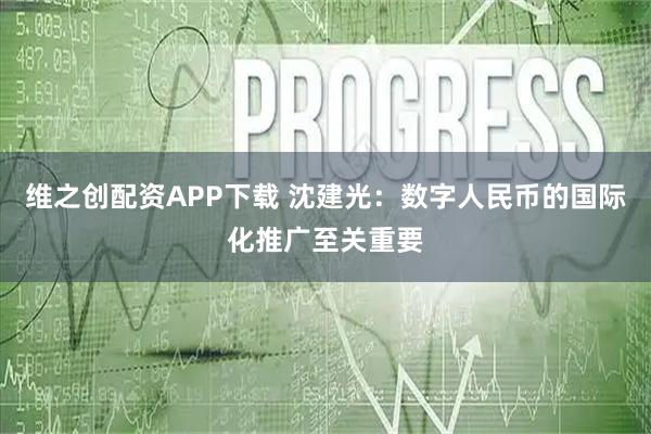 维之创配资APP下载 沈建光：数字人民币的国际化推广至关重要